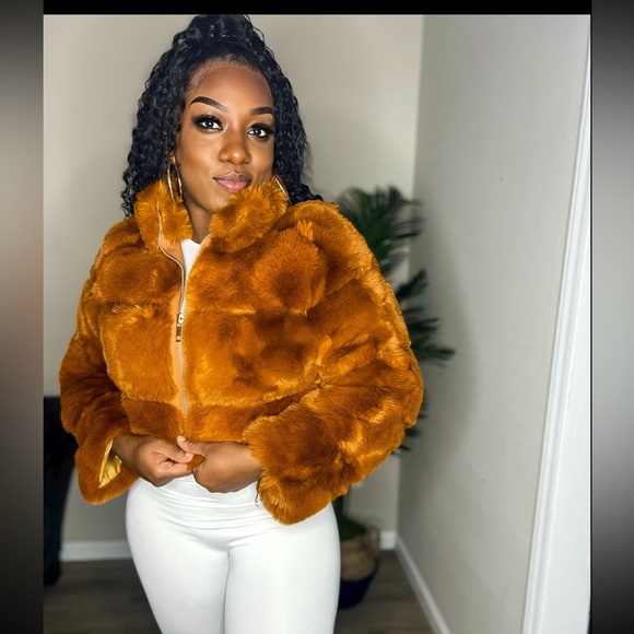 Jackets & Blazers - Camel Fur Jacket
